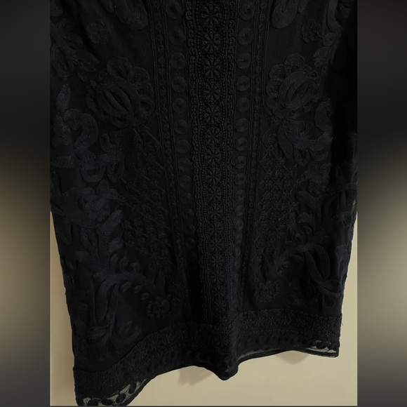 Lauren Ralph Lauren Lace-Trim Short-Sleeve Top - Picture 7 of 7